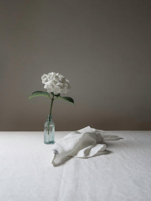 
                  
                    Albin & Tyne Bundle: 100% Linen tablecloth + matching napkins (set of 4), Off-White
                  
                